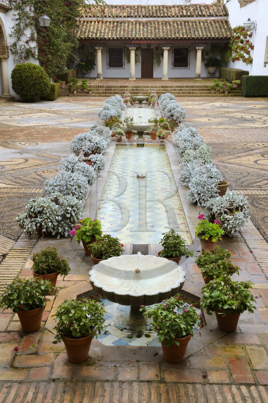 Espagne, Andalousie, Cordoue, Palais de Viana, patio des colonnes