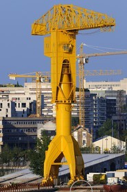 France, Loire-Atlantique (44), Nantes, l'Ile de Nantes, la grue Titan