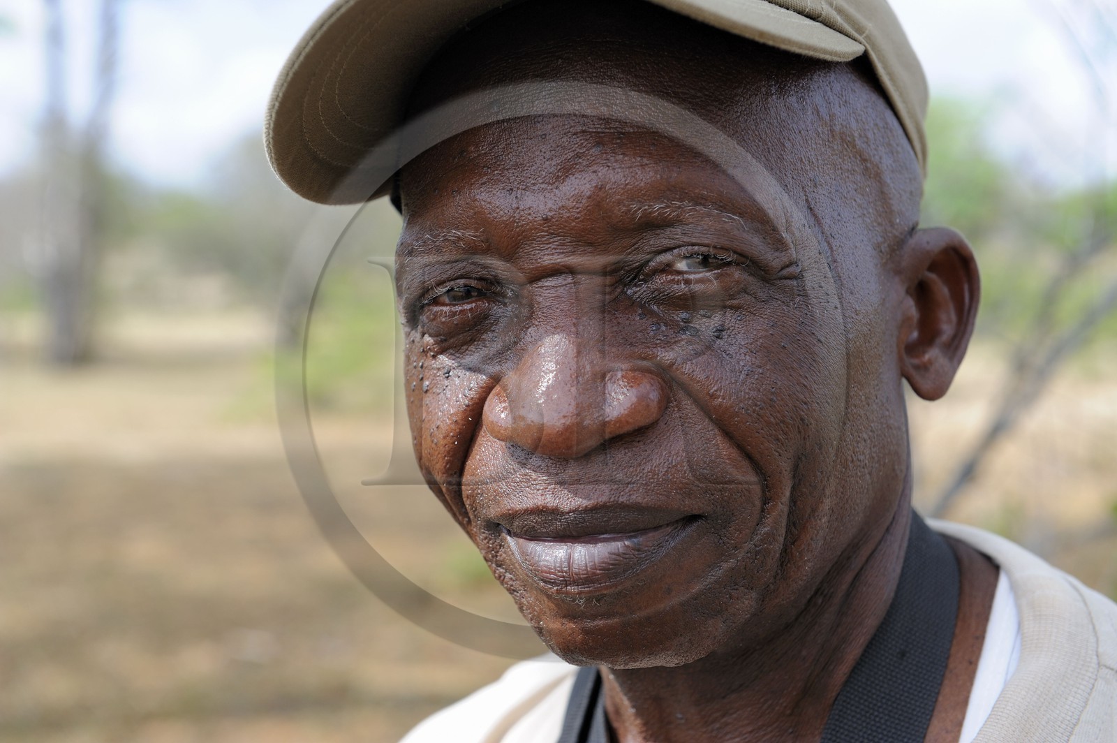 Tanzania, Selous Game Reserve is one of the largest fauna reserves of the world and designated a UNESCO World Heritage Site in 1982, Mtambo the ranger from the Selous Camp