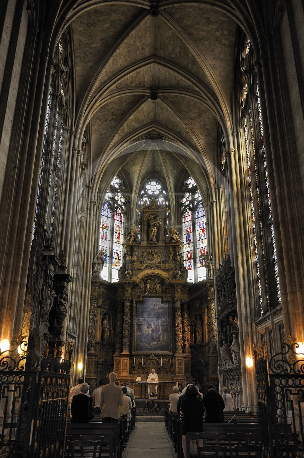 France, Seine-Maritime (76), Rouen, cathédrale Notre-Dame de Rouen, chapelle de la Vierge