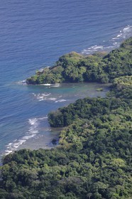 Panama, province de Colon, la côte caraïbe à l'ouest de Colon, Fort San Lorenzo datant de l'époque espagnole (vue aérienne)