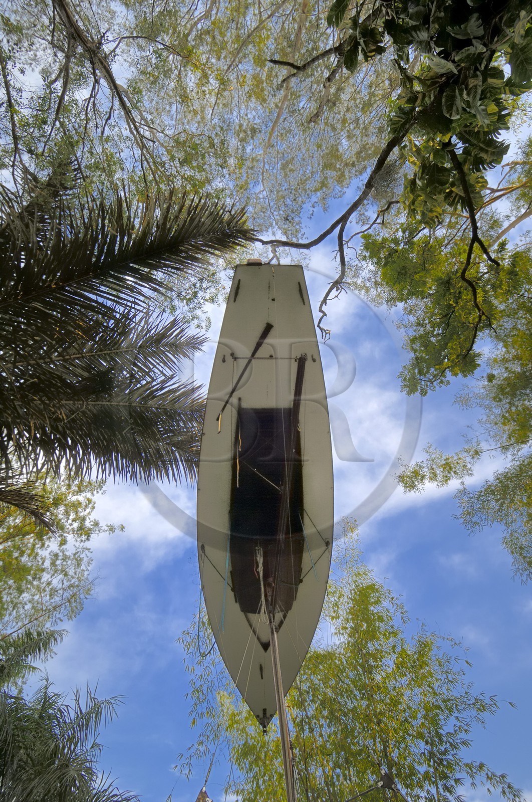 Brasil, Minas Gerais state, Brumadinho, Centro de arte contemporanea Inhotim (contemporary artwork center), The Mahogany Pavilion (Mobile Architecture N°1) (2004) by Simon Starling
