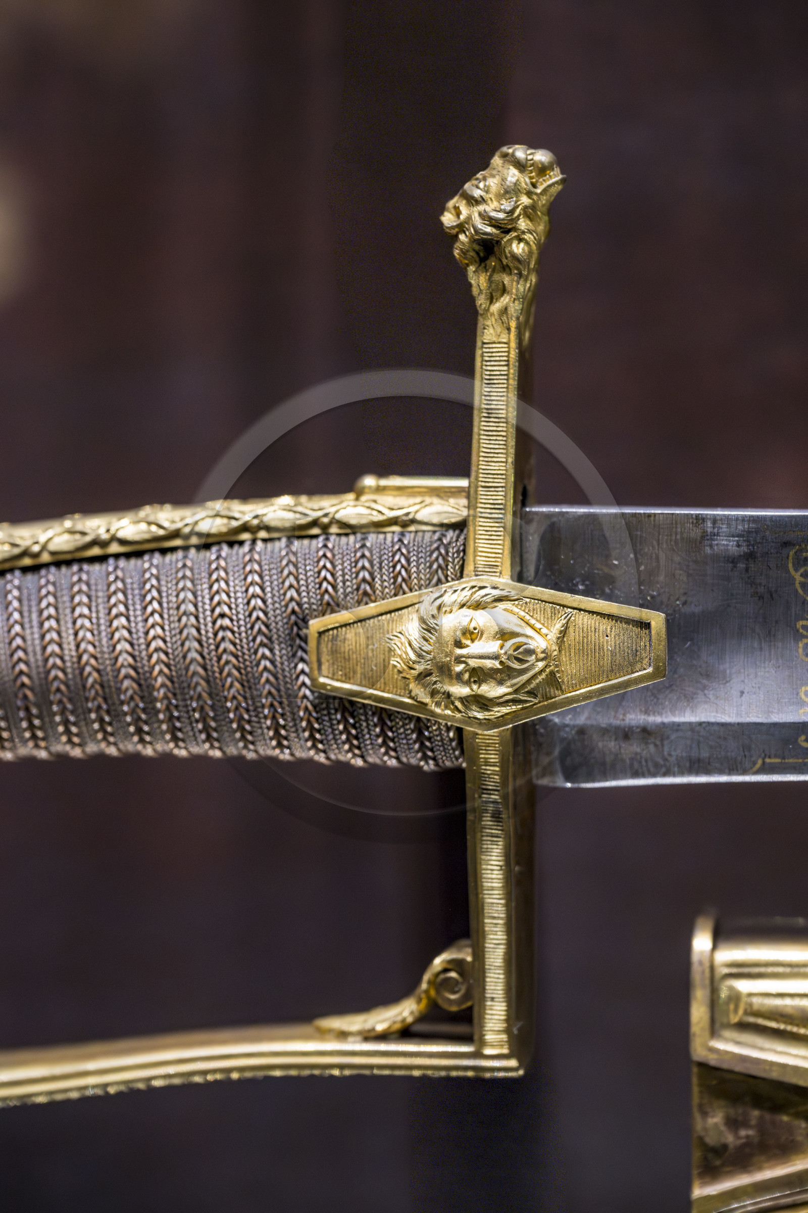 France, Paris (75), Hotel des Invalides, Musée de l'Armée, sabre du Général Hoche, 1793  (détail)