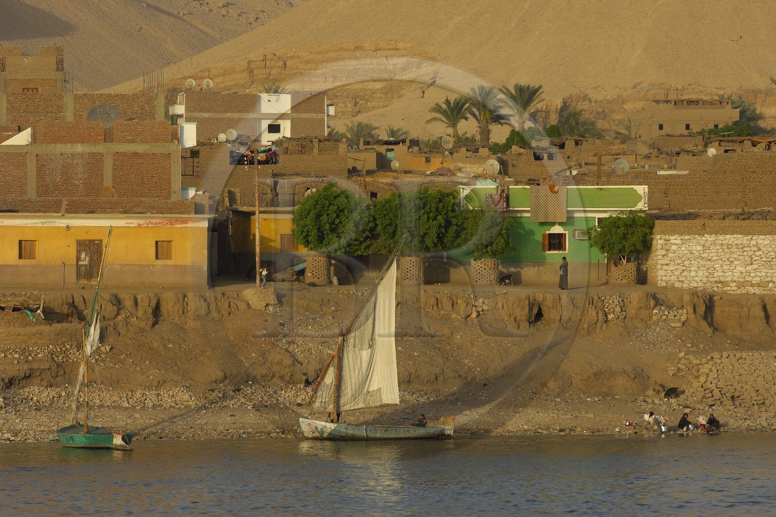 Egypt, Upper Egypt, Nile Valley, the Nile river between Luxor and Esna