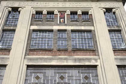 France, Meurthe-et-Moselle (54), Saint-Nicolas-de-Port, le Musée français de la brasserie installé dans une ancienne brasserie industrielle dont le bâtiment de 1931 de l'architecte Fernand César est un exemple de l'architecture industrielle Art déco
