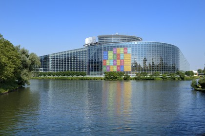 France, Bas-Rhin (67), Strasbourg, le parlement européen