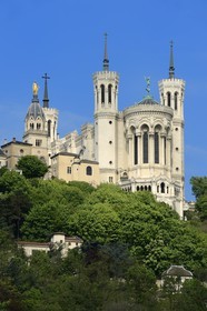France, Rhone, Lyon, historical site listed as World Heritage by UNESCO, Notre Dame de Fourviere basilica