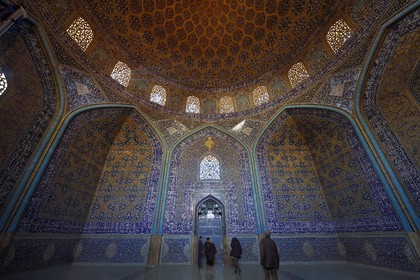 Iran, province d'Ispahan, Ispahan, mosquée du Cheikh Lotfallah (Lotfollah) datant du début du XVIIe siècle