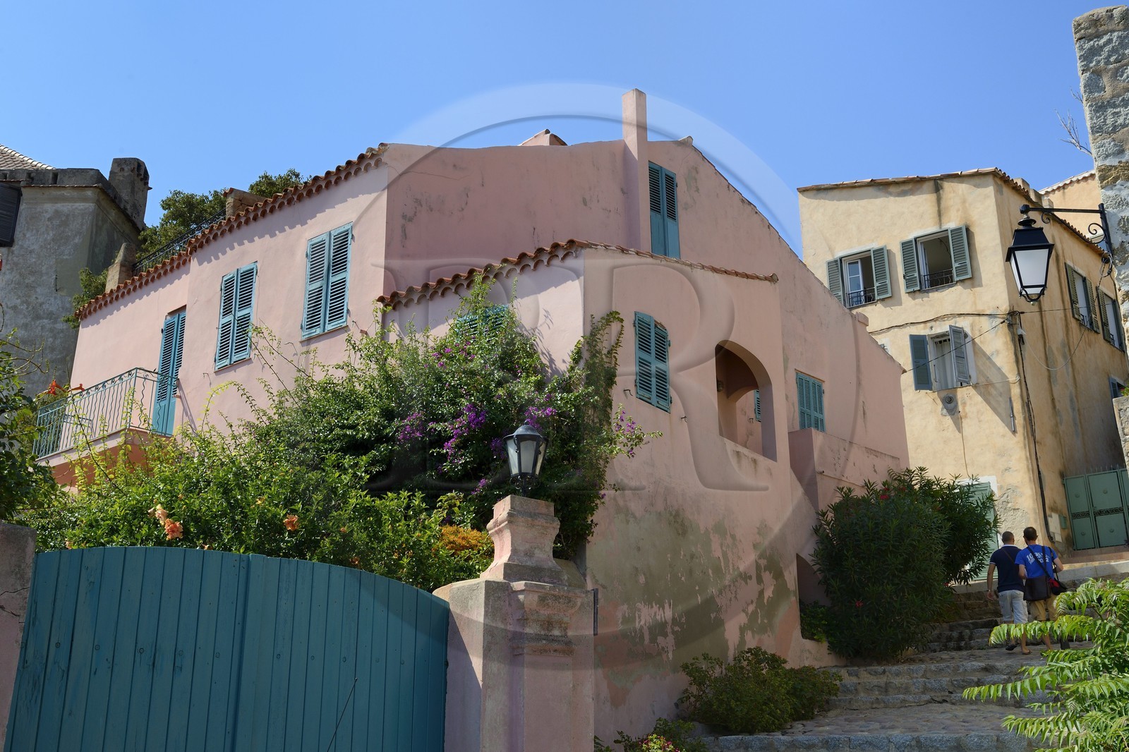 France, Haute Corse, Calvi, the citadel, the Villa Rose housed the prince Yusupov, the assassin of Rasputin