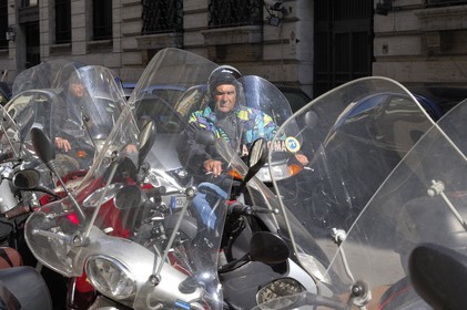 Italie, Latium, Rome, un monde de scooter