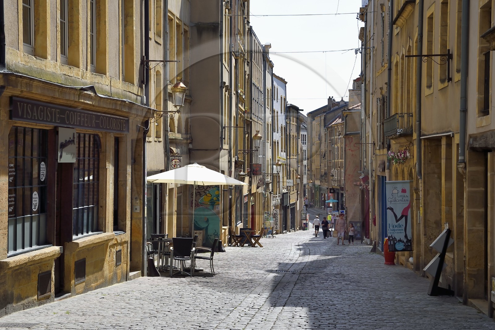 France, Moselle (57), Metz, quartier Sainte Croix, rue Taison, rue datant de l'époque médievale