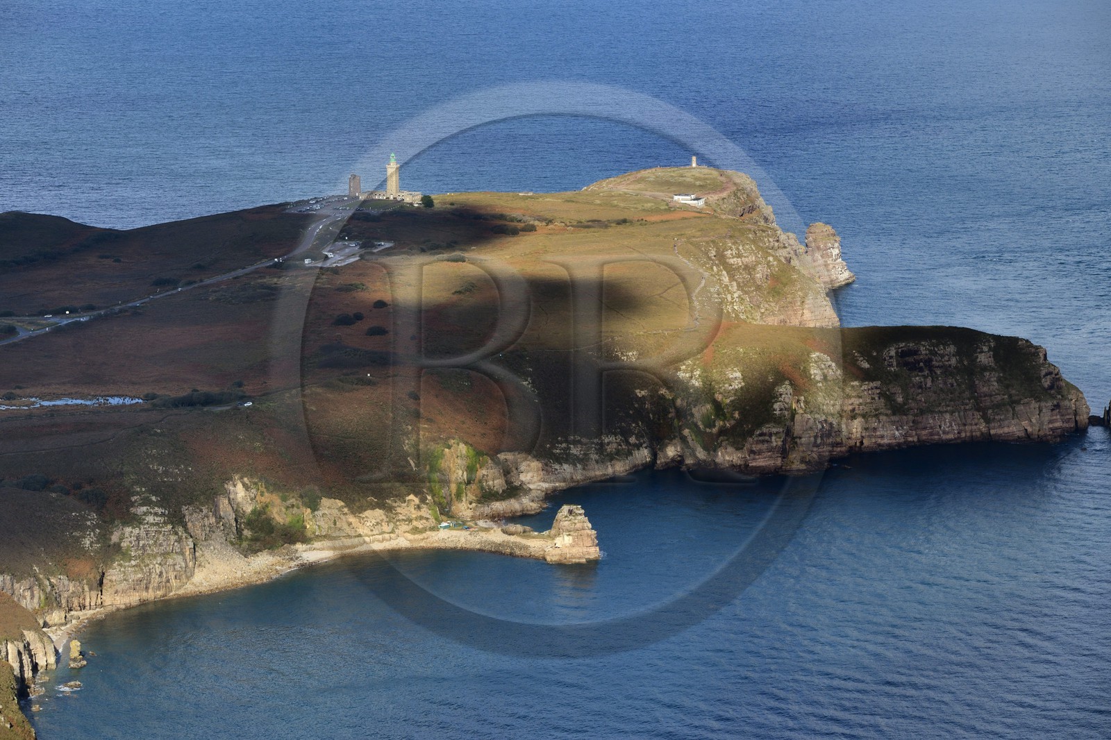 France, Côtes-d'Armor (22), Plévenon, Cap Frehel (vue aérienne)