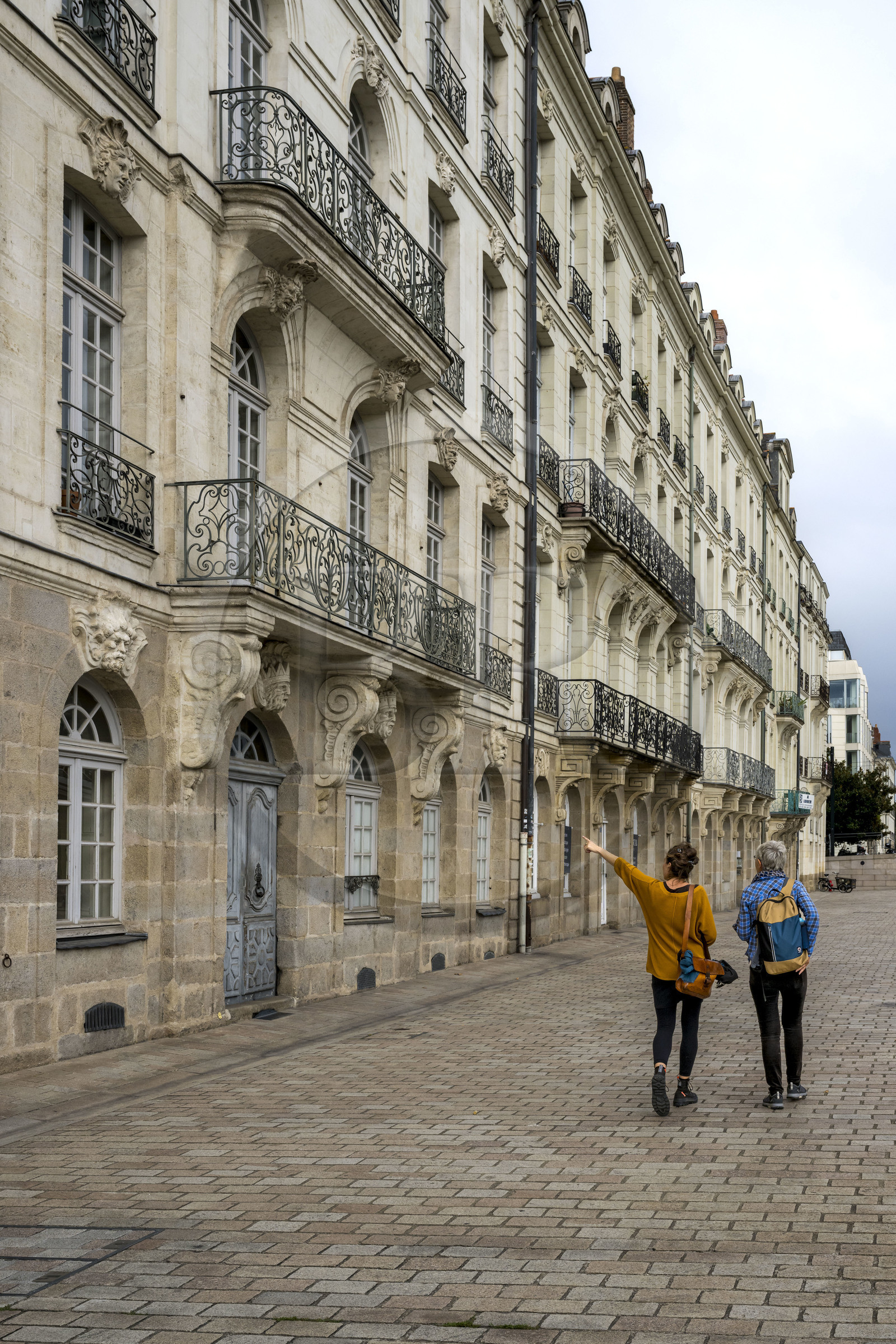 France, Loire-Atlantique (44), Nantes, maison d'armateur au 10 quai Turenne sur l'ancienne Ile Feydeau