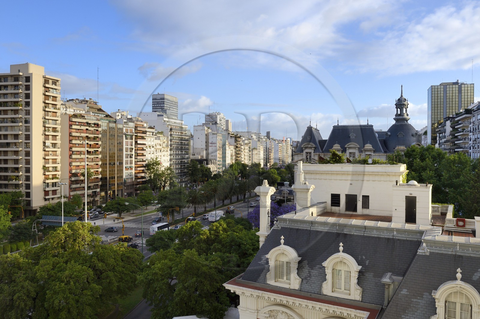 Argentina, Buenos Aires, 9 de Julio avenue, the widest avenue in the world