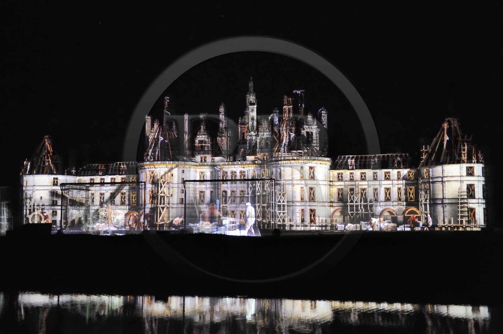 France, Loir et Cher (41), Vallée de la Loire classée Patrimoine Mondial de l' UNESCO, château de Chambord, son et lumière