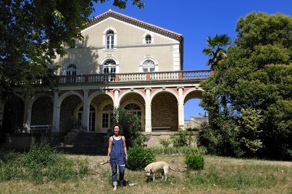 France, Herault, Orb valley, Véronique Etienne manager of the Domaine de la Dournie at Saint-Chinian