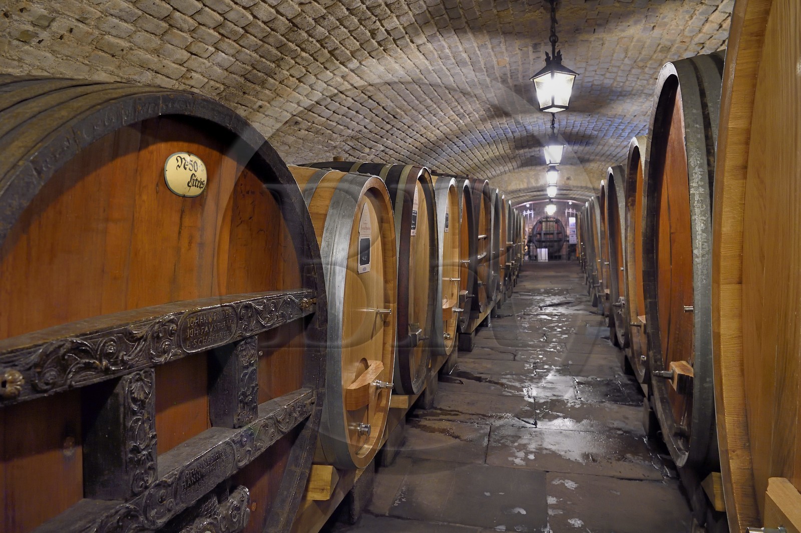 France, Bas-Rhin (67), Strasbourg, vieille ville classée au Patrimoine Mondial de l'UNESCO, l'Hopital Civil, Cave historique des Hospices de Strasbourg