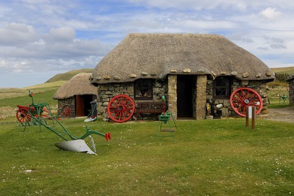 Royaume-Uni, Ecosse, région des Highlands, les Hébrides, île de Skye, pointe de Trotternish, l'écomuséee Skye museum of Island Life