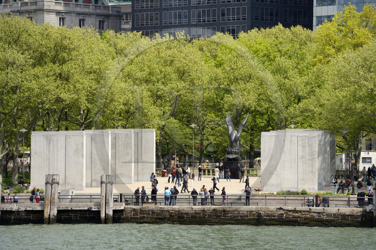 Etats-Unis, New York, Manhattan, East Coast Memorial, un monument en honneur aux marins américains perdus dans l'Atlantique nord durant la Seconde Guerre mondiale