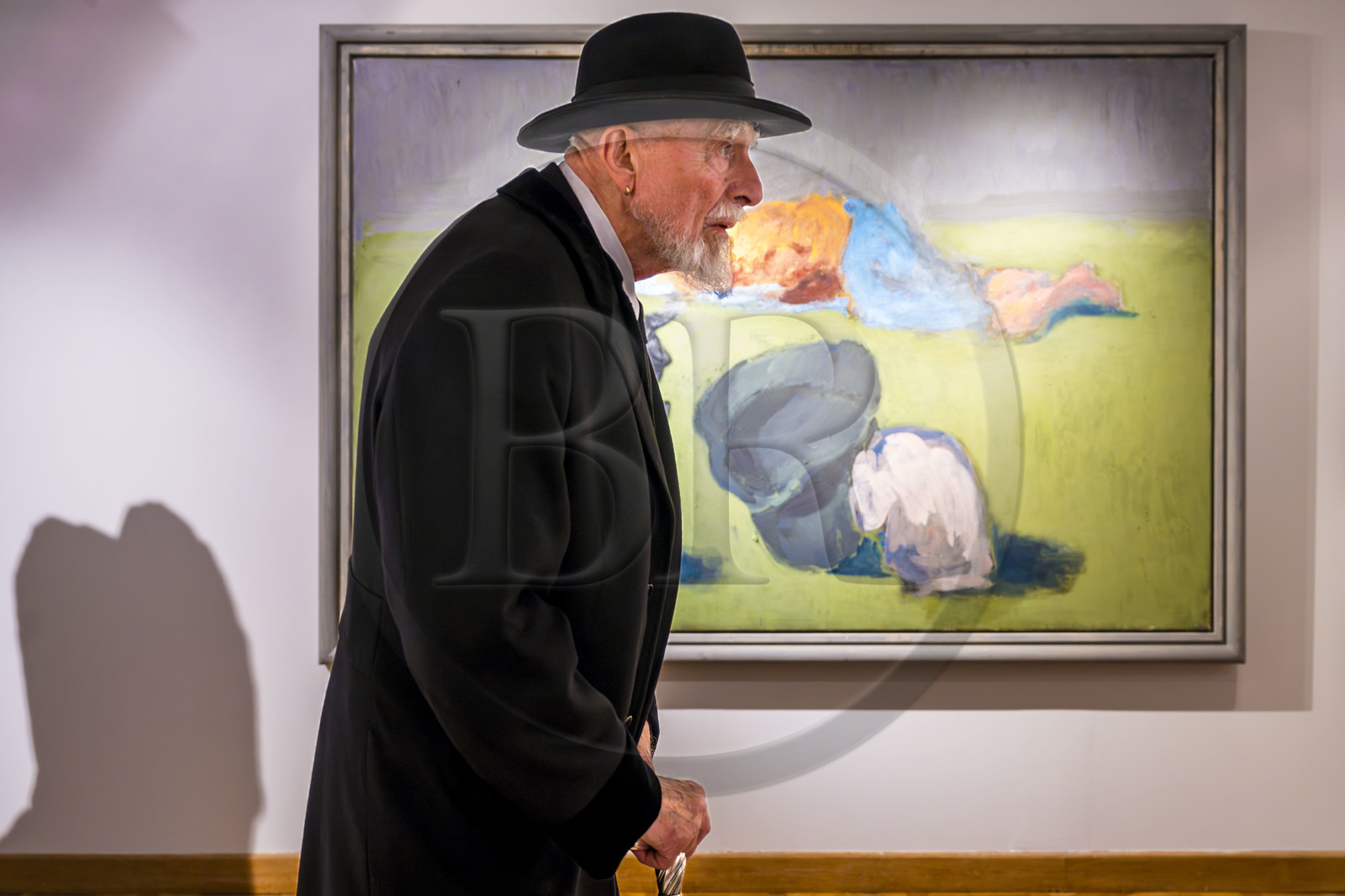 France, Paris (75), Musée Maillol, le peintre et sculpteur allemand Markus Lüpertz lors de son exposition en dialogue avec l'oeuvre d'Aristide Maillol