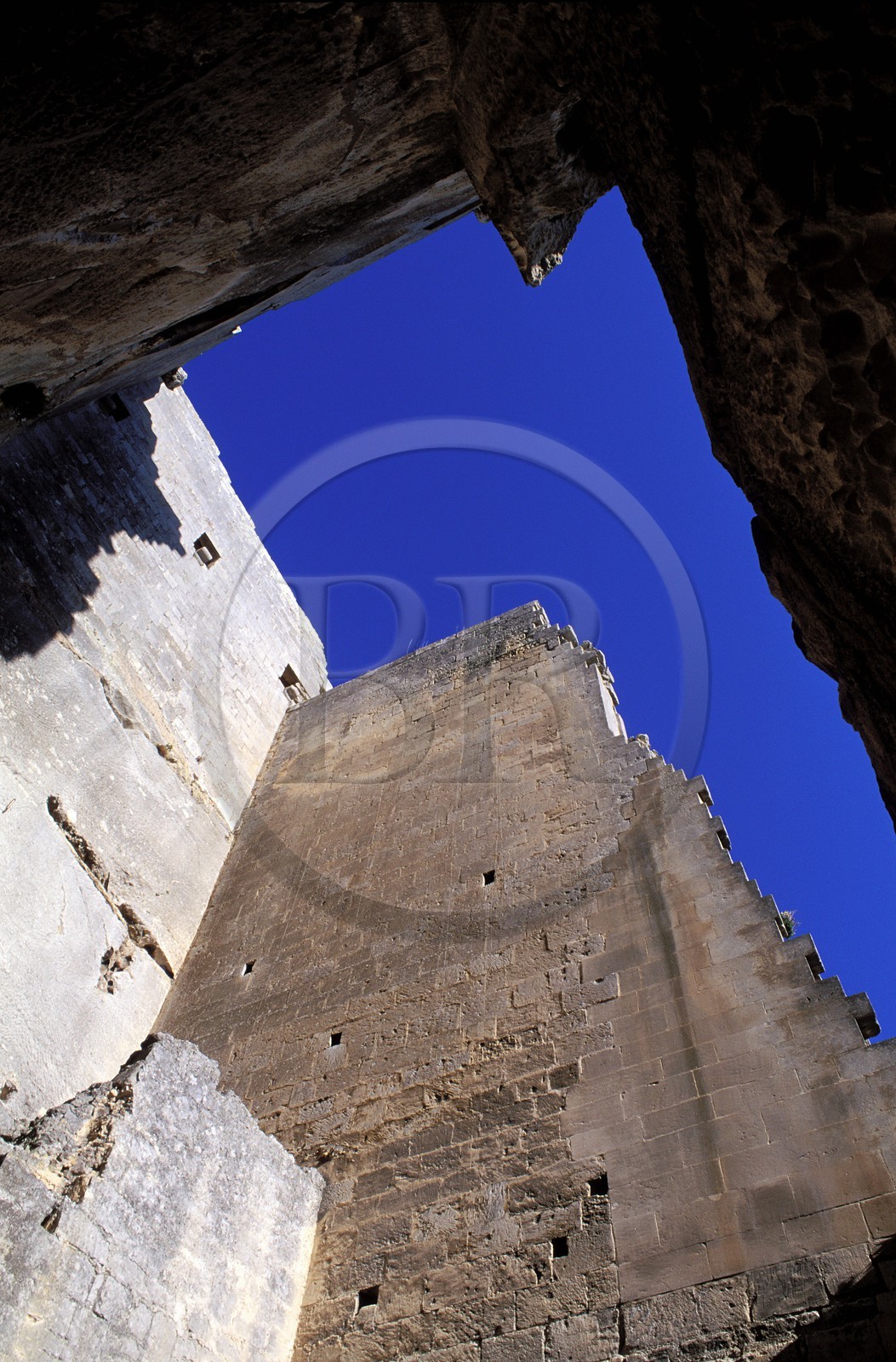 France, Bouches-du-Rhône (13), Les Baux-de-Provence, labellisé Les Plus Beaux Villages de France, le donjon du château