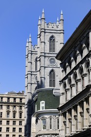 Canada, province de Québec, Montréal, quartier du Vieux-Montréal, le Vieux-Port, basilique Notre-Dame de Montréal