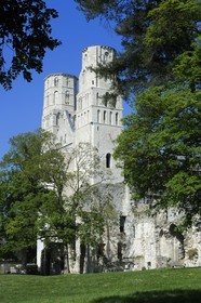 France, Seine-Maritime (76), Pays de Caux, Jumièges, abbaye Saint-Pierre de Jumièges fondée au VIIe siècle