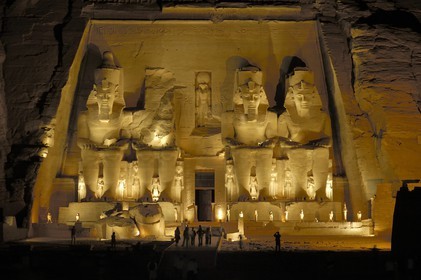 Egypt, Upper Egypt, Nubia, Abu Simbel, site listed as World Heritage by UNESCO, Ramesses II Temple