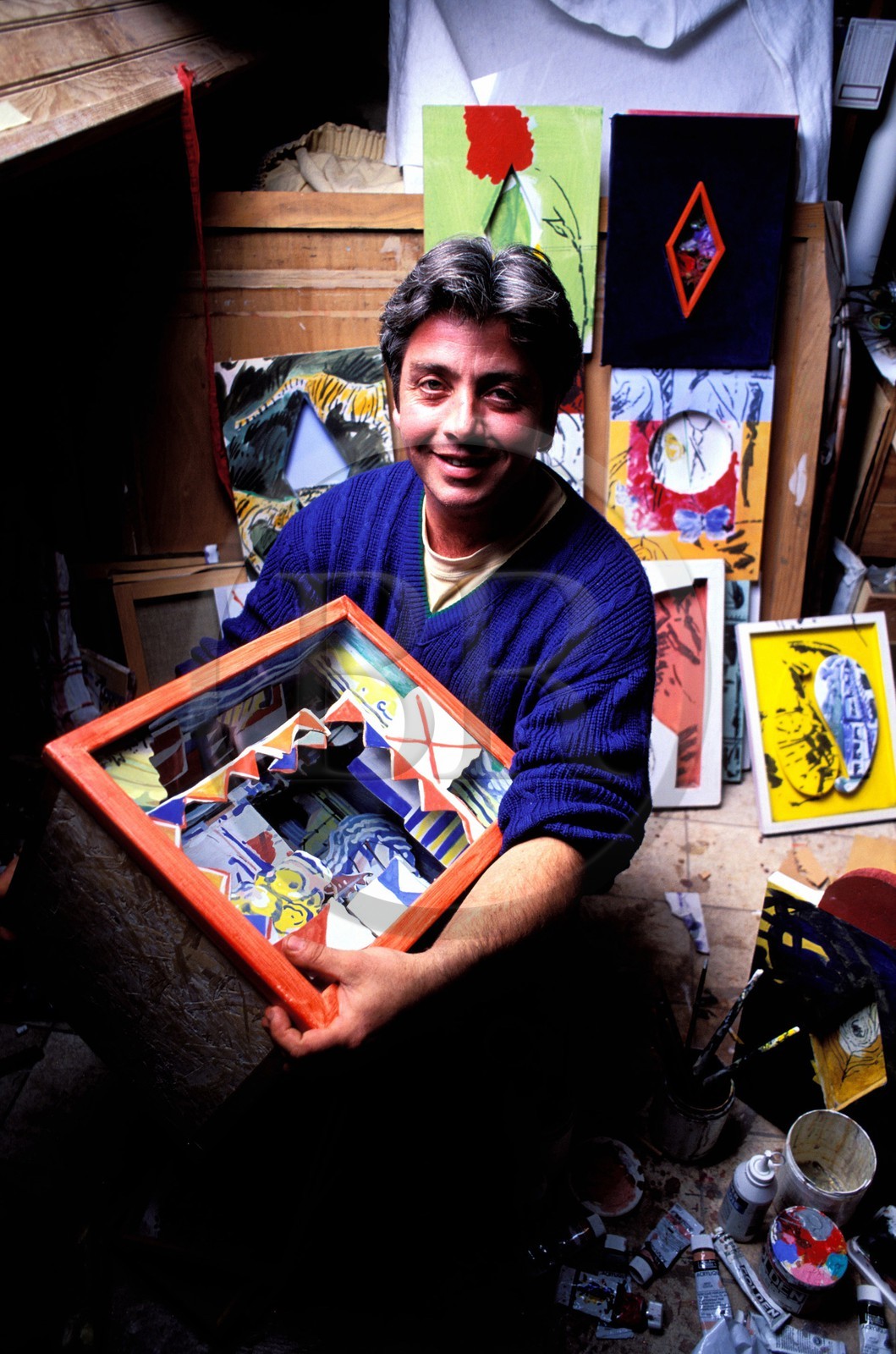 France, Finistère (29), Loïc Madec, Artiste peintre à Prat-Ar-Coum (Lannilis)