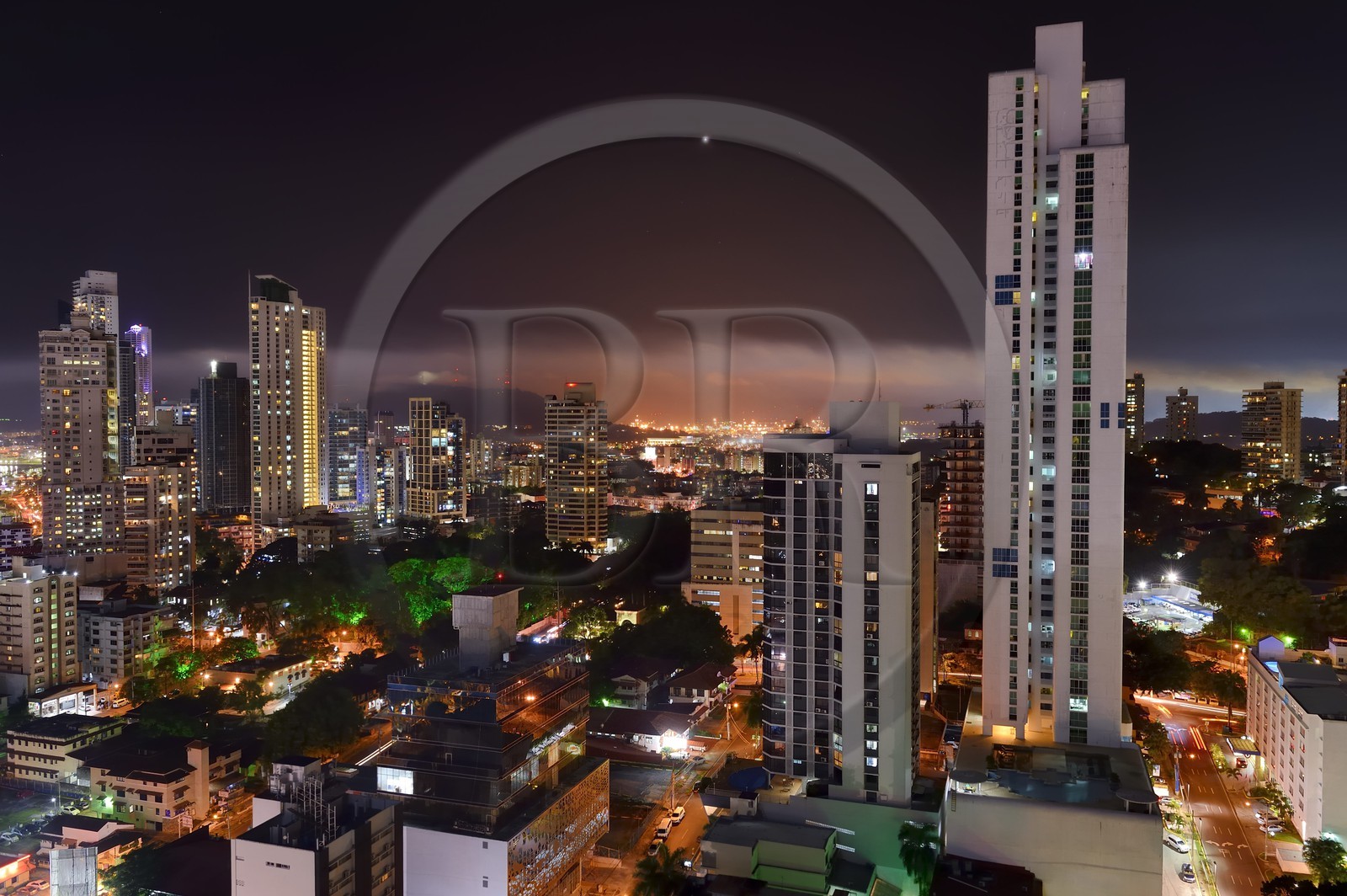 Panama, Panama City, downtown buildings in the ​​Marbella area