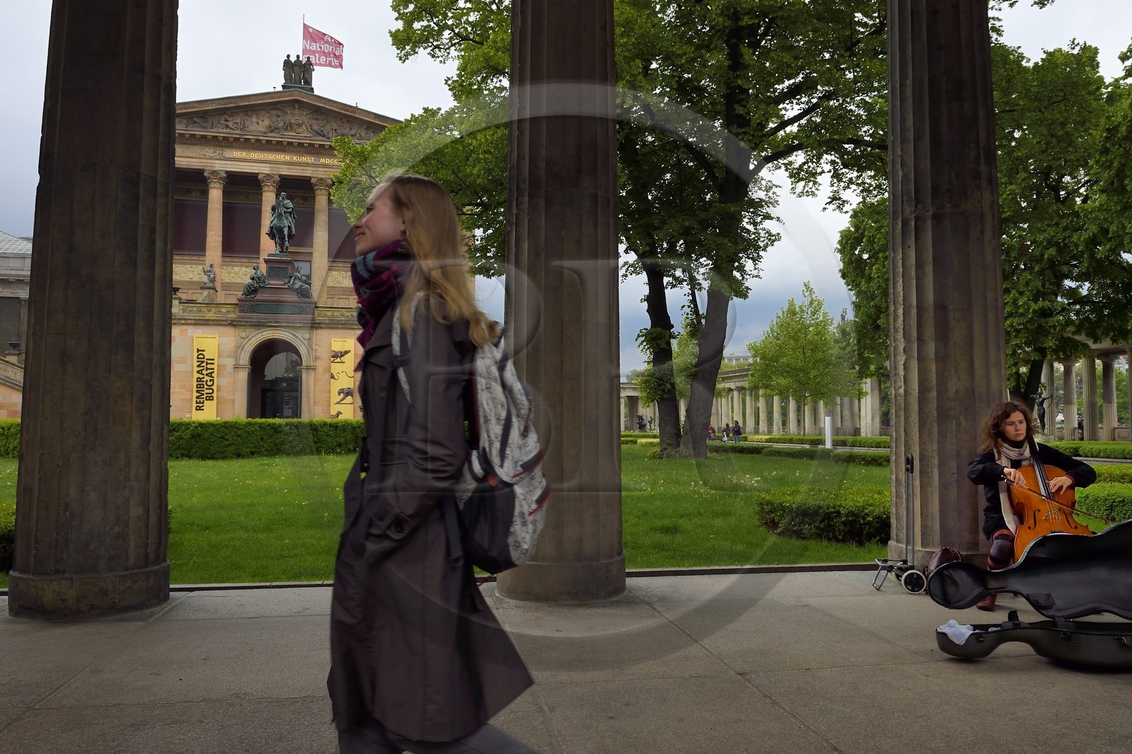 Allemagne, Berlin, l'Ile aux musées, classée Patrimoine Mondial de l'UNESCO, la Alte Nationalgalerie