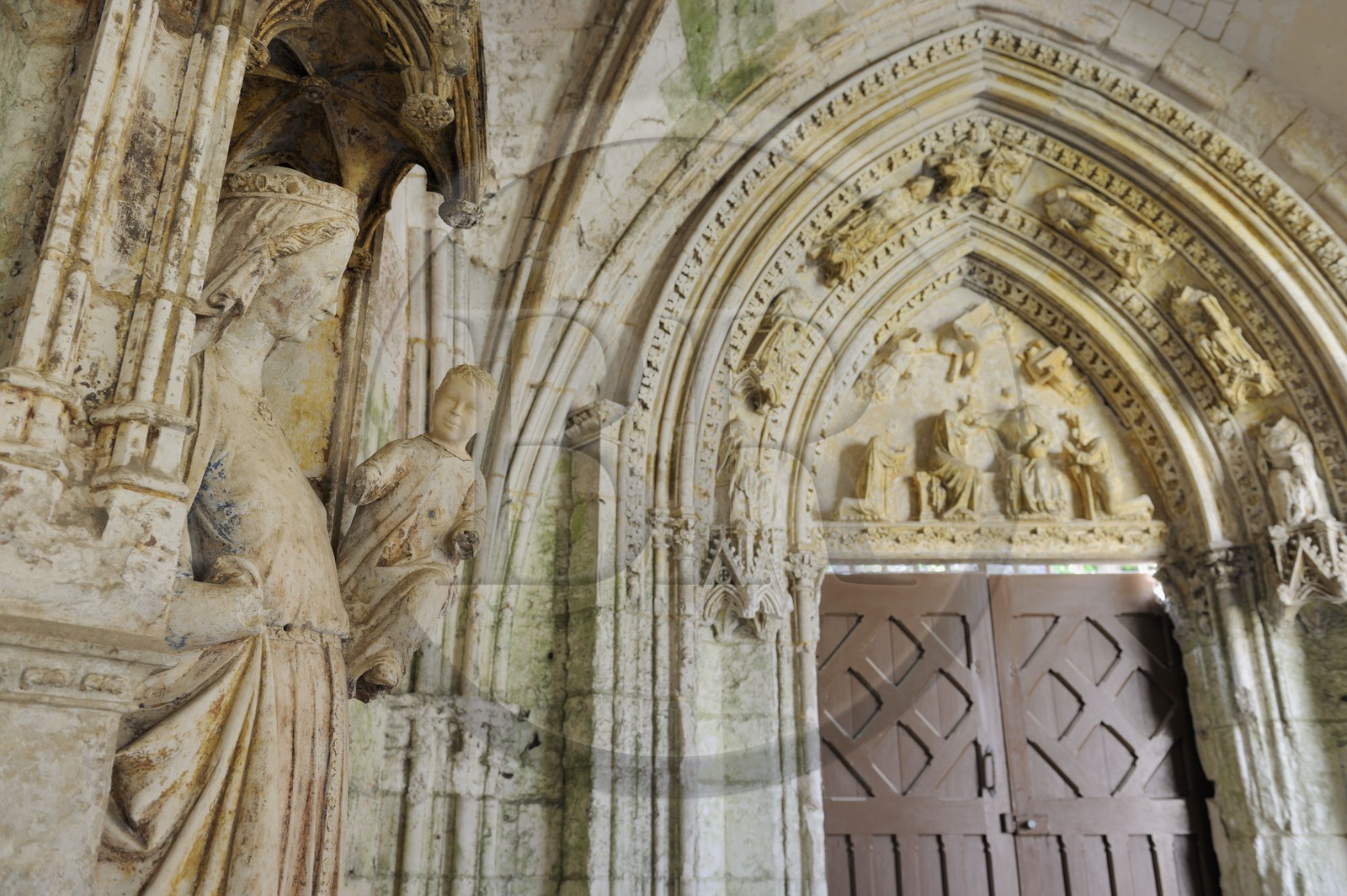 France, Seine-Maritime (76), Saint-Wandrille-Rançon, Abbaye de Saint-Wandrille, anciennement abbaye de Fontenelle, abbaye bénédictine fondée au VIIe siècle