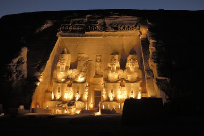 Egypte, Haute Egypte, Nubie, Abou Simbel, site classé Patrimoine Mondial de l'UNESCO, temple de Ramsès II