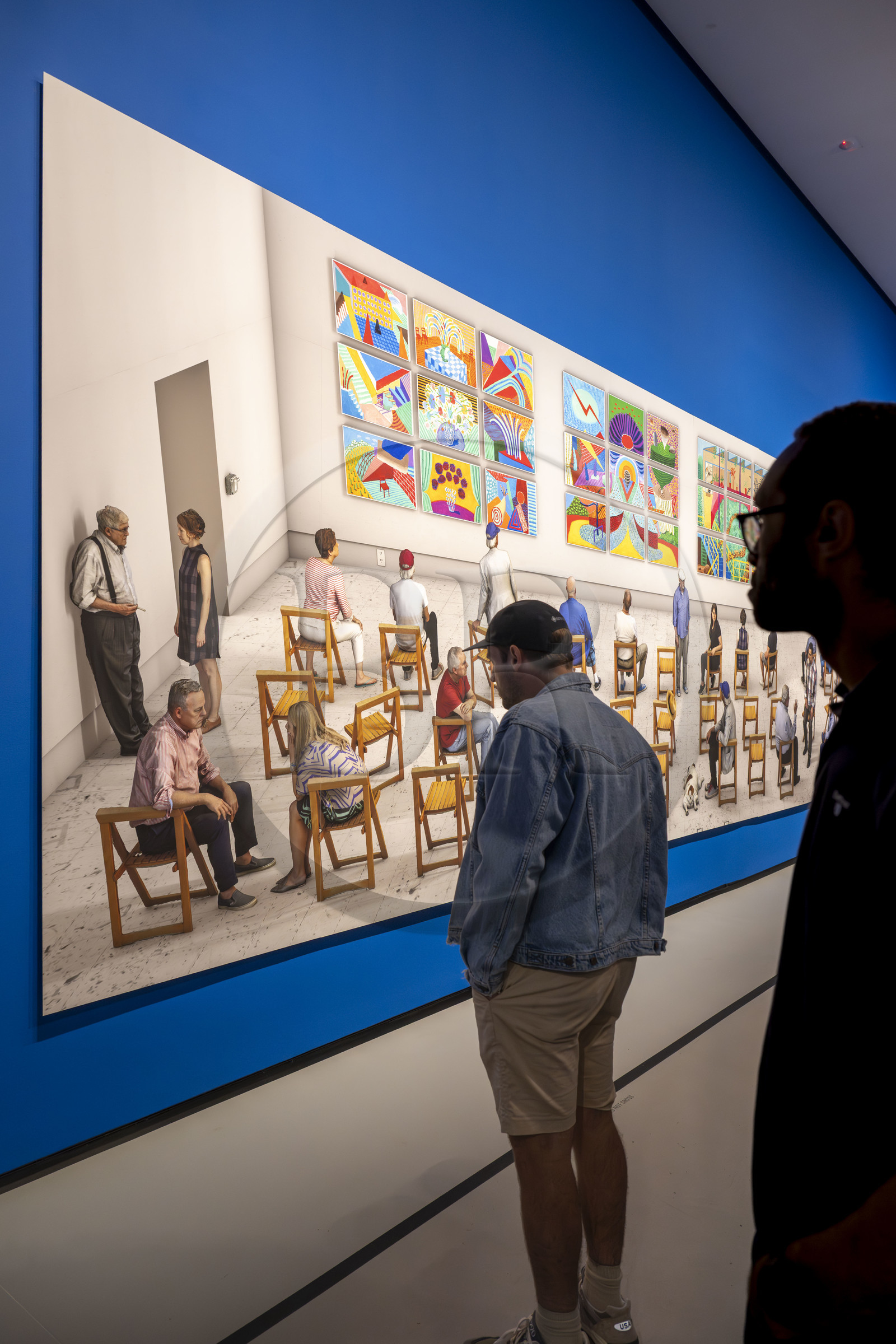 France, Paris (75), Bois de Boulogne, la fondation Louis Vuitton de l'architecte Frank Gehry, exposition David Hockney 25, Pictures at an Exhibition (2018)