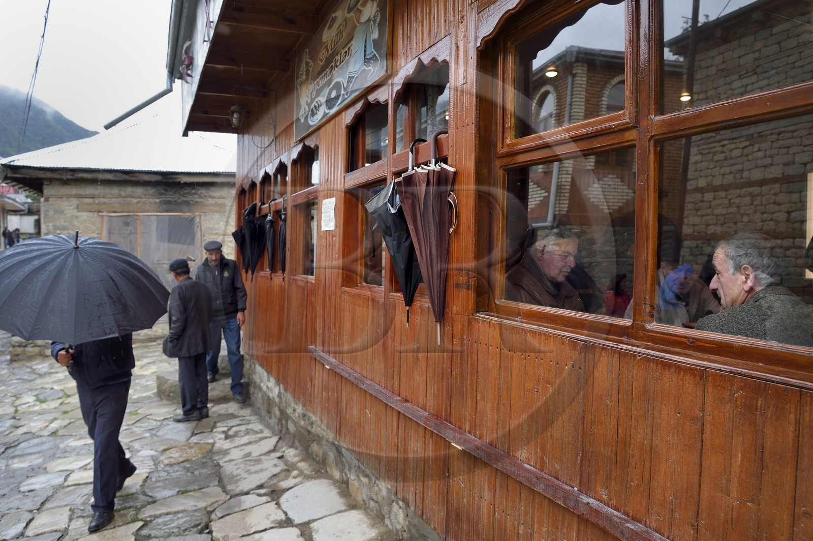Azerbaïdjan, région de Ismailli, Lahij (Lahic), le café