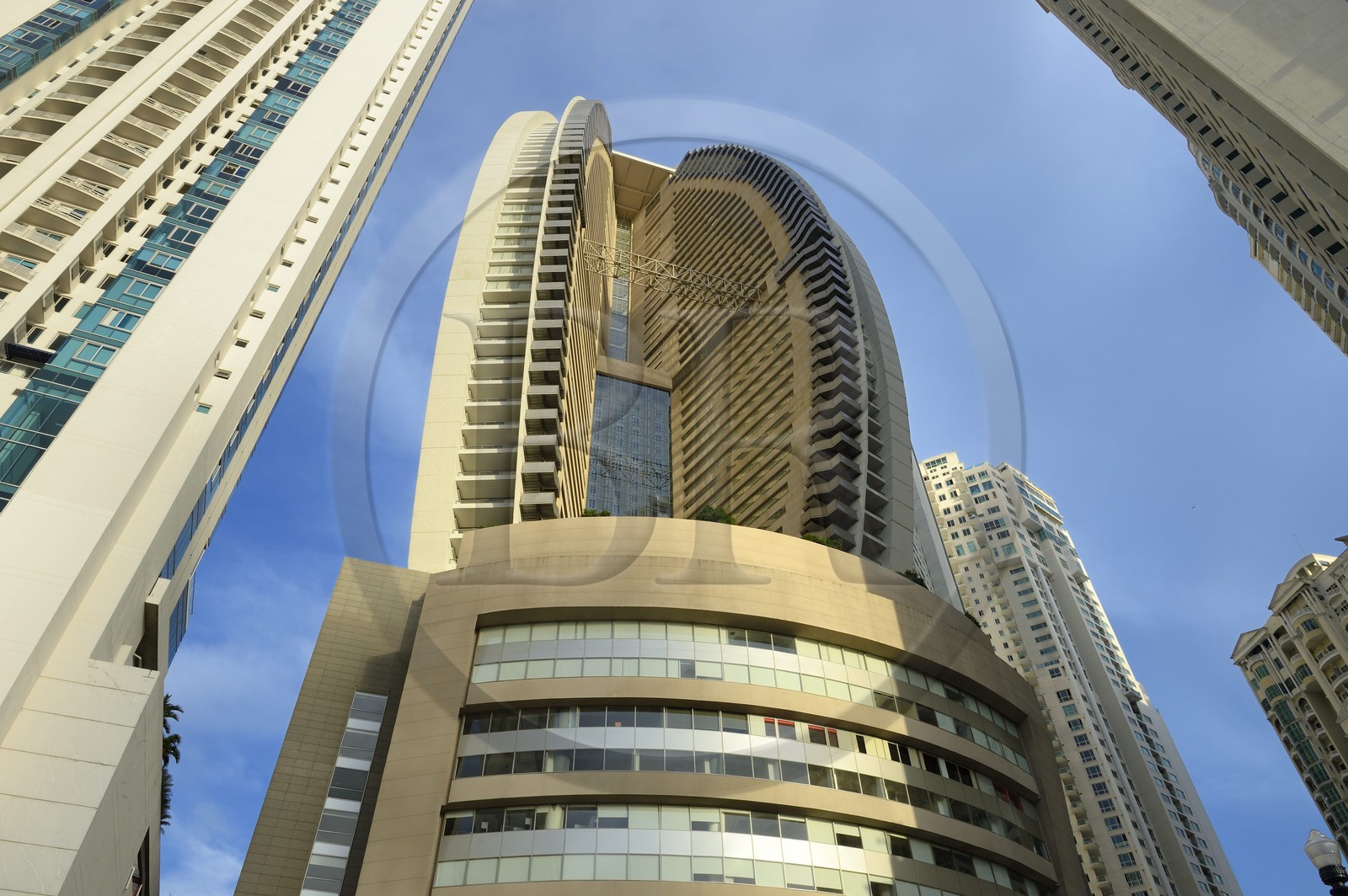 Panama, Panama City, Punta Colon, Hotel et tour Trump Ocean Club International, tour de front de mer à usage mixte en hotel et copropriété