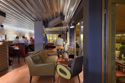 France, Corse-du-Sud (2A), Ajaccio, restaurant Le Directoire rue Emmanuel Arene