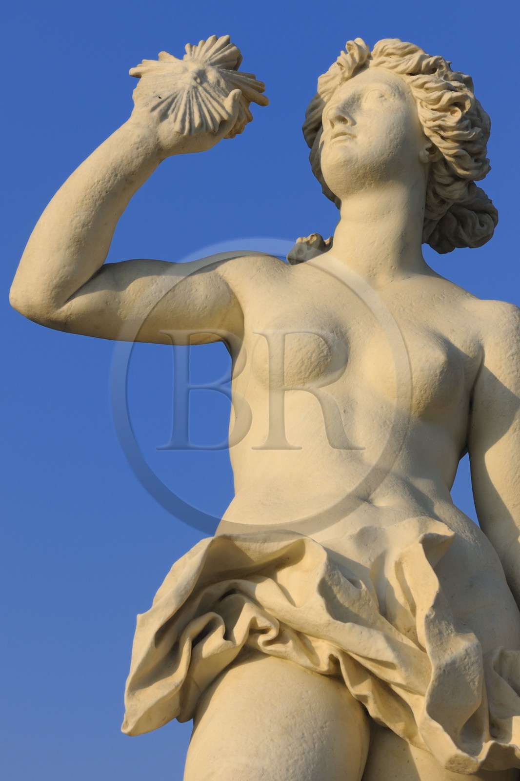 France, Yvelines, park of the Chateau de Versailles, listed as World Heritage by UNESCO, statue called La Clarete (Clarity) of the late 17th century from Lazzaro Baldi