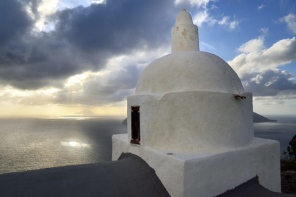 Italie, Sicile, iles Eoliennes, classées Patrimoine Mondial de l'UNESCO, Ile de Lipari, Chiesa Vecchia (la vieille église) de Quattropani