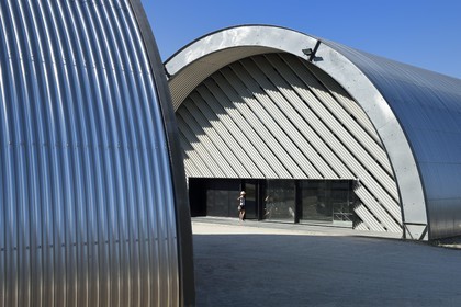 France, Bouches-du-Rhône (13),  Le Puy Sainte Réparade, Chateau La Coste domaine viticole et centre d'art contemporain, AOP Côteaux d'Aix, Chais de Vinification par Jean Nouvel (Mention Obligatoire)