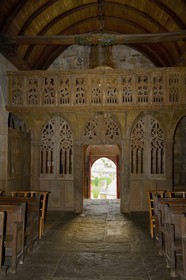 France, Côtes-d'Armor (22), jubé de l'église de Loc-Envel