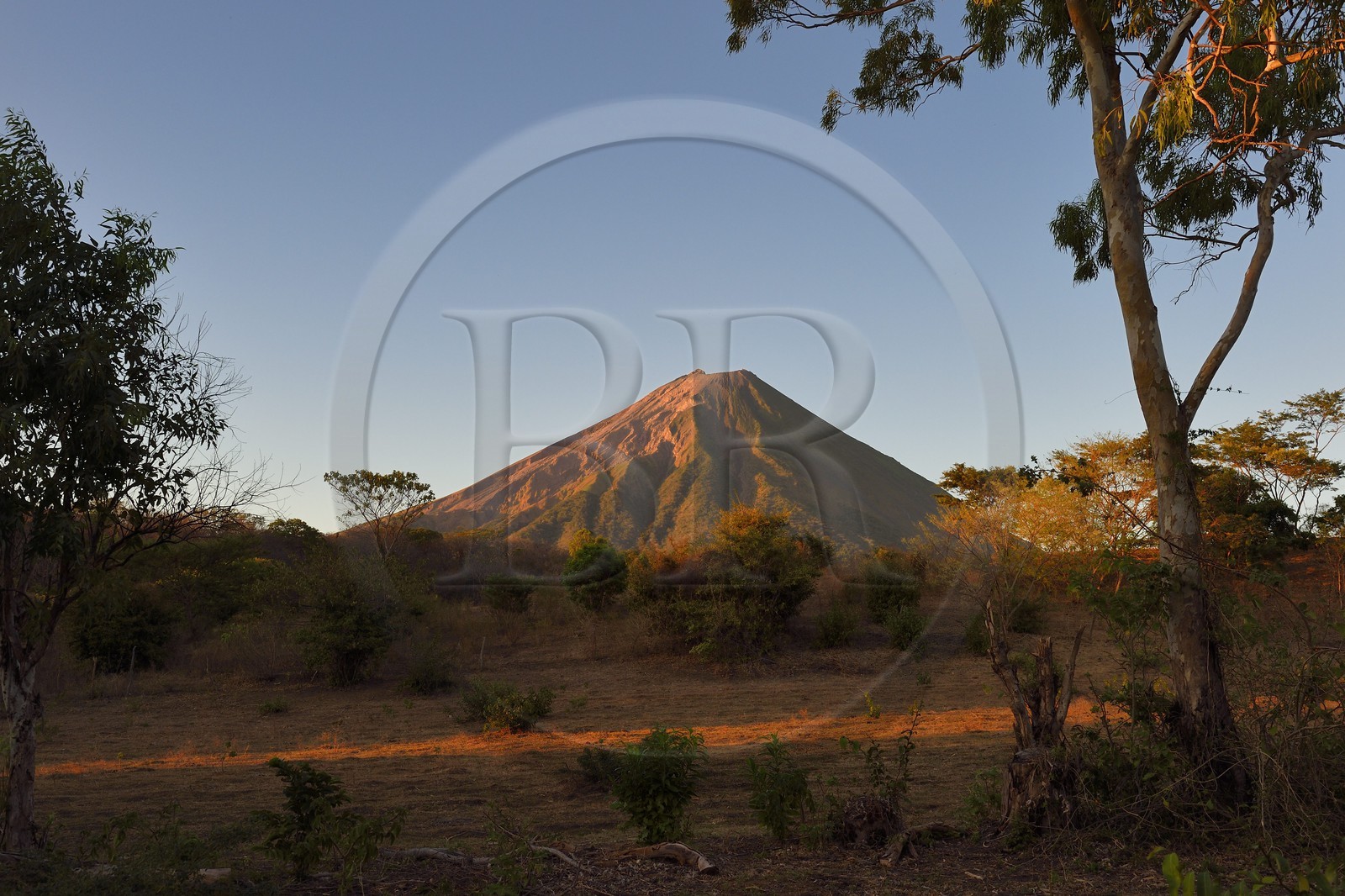 Nicaragua, Ometepe Island in Lake Nicaragua, the Conception volcano (1610 m) still active