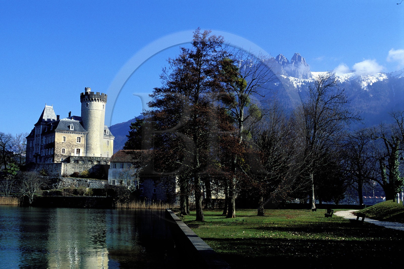 France, Haute Savoie, castle of Duingt on the Annecy lake