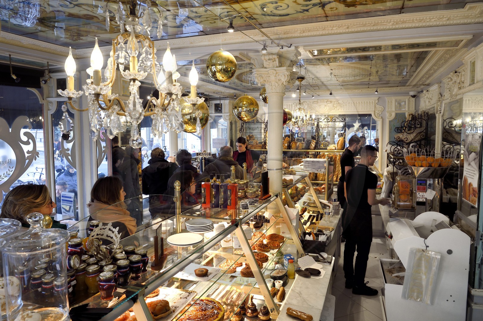 France, Paris, pastry bakery Au Petit Versailles Du Marais held by Christian Vabret, Best Worker of France