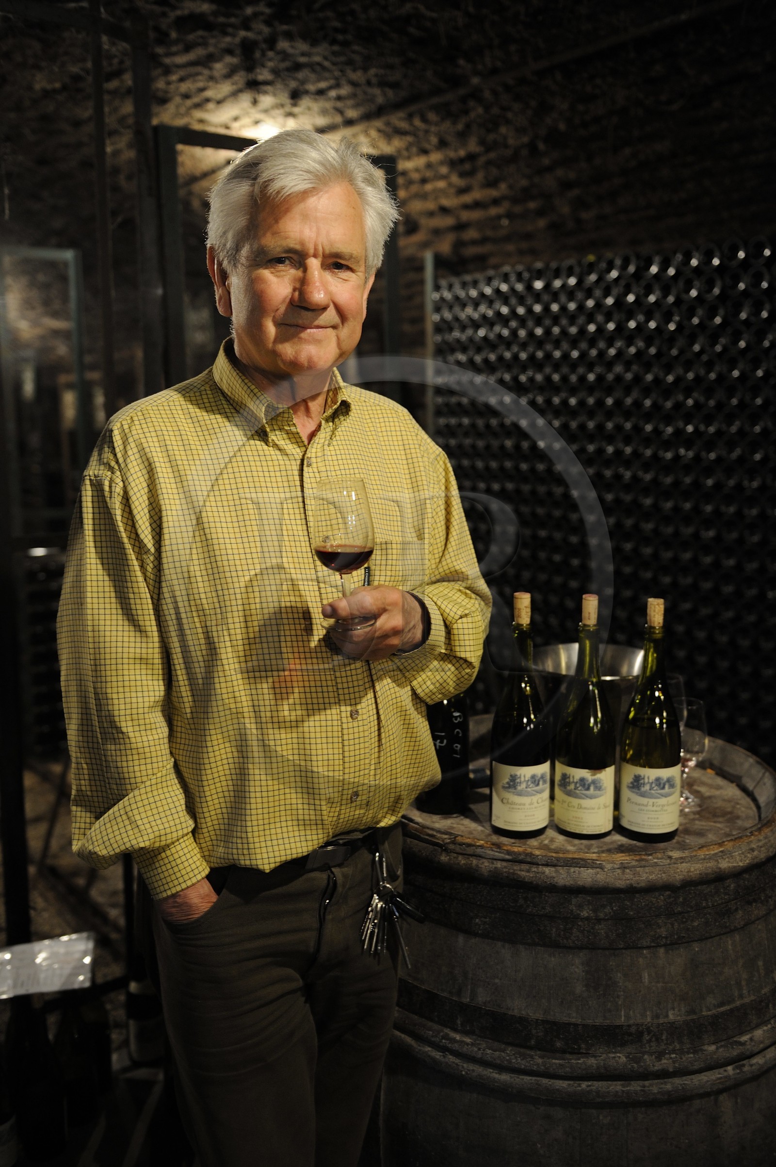 France, Côte d'Or (21), Chorey-les-Beaune, le viticulteur et propriétaire du château Benoît Germain