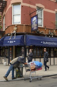 Etats-Unis, New York, Manhattan, Greenwich village, sans abri