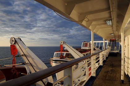 Groenland, à bord du bateau de croisière Princess Danae dans l'Océan Atlantique