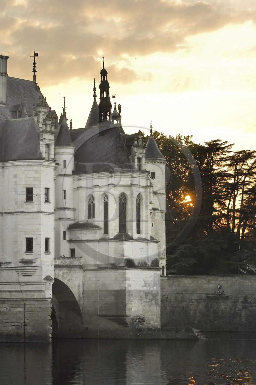 France, Indre et Loire, Chateau de Chenonceau of Renaissance style built between 1513 and 1522 on Cher River banks