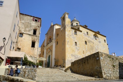 France, Haute-Corse (2B), Calvi, la citadelle, la cathédrale Saint-Jean-Baptiste