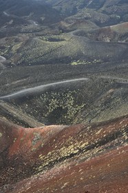 Italie, Sicile, Parc naturel régional de l’Etna, le Mont Etna, classé Patrimoine Mondial de l'UNESCO, Cratères Silvestri, formés en 1892